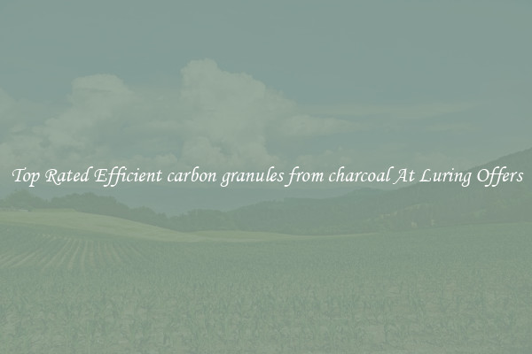 Top Rated Efficient carbon granules from charcoal At Luring Offers