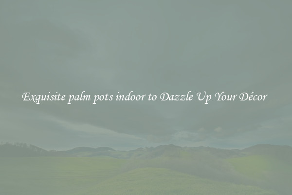 Exquisite palm pots indoor to Dazzle Up Your Décor  