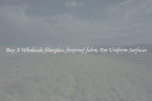 Buy A Wholesale fiberglass fireproof fabric For Uniform Surfaces