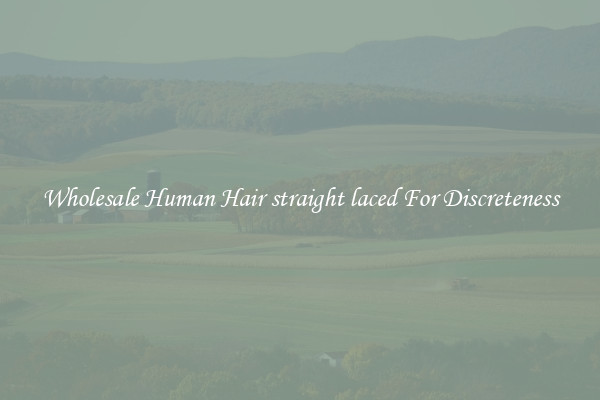 Wholesale Human Hair straight laced For Discreteness