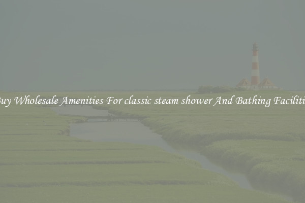 Buy Wholesale Amenities For classic steam shower And Bathing Facilities
