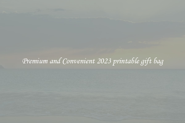Premium and Convenient 2023 printable gift bag