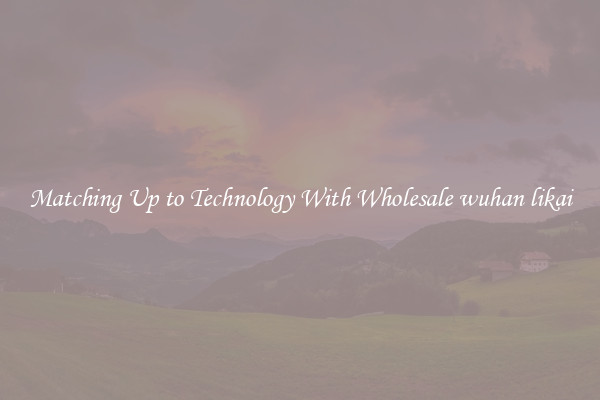 Matching Up to Technology With Wholesale wuhan likai