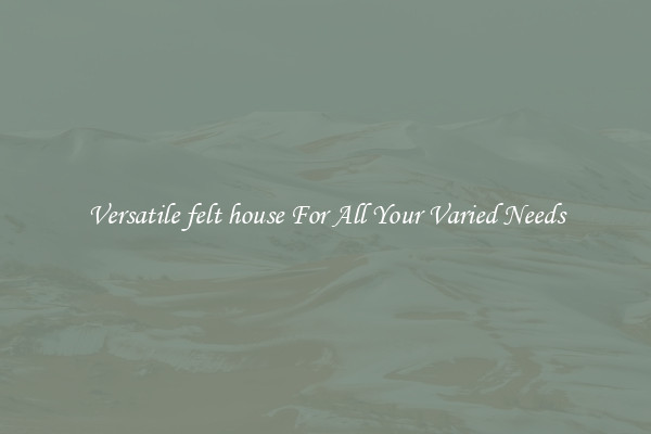 Versatile felt house For All Your Varied Needs