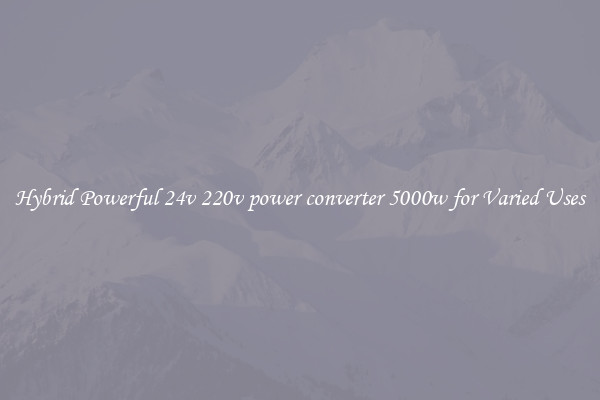 Hybrid Powerful 24v 220v power converter 5000w for Varied Uses