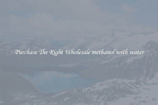 Purchase The Right Wholesale methanol with water