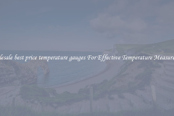 Wholesale best price temperature gauges For Effective Temperature Measurement