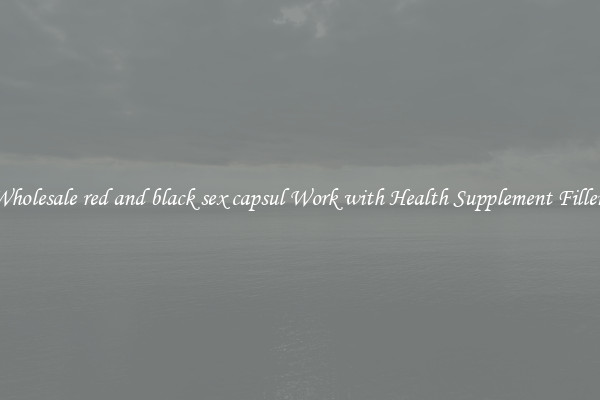 Wholesale red and black sex capsul Work with Health Supplement Fillers